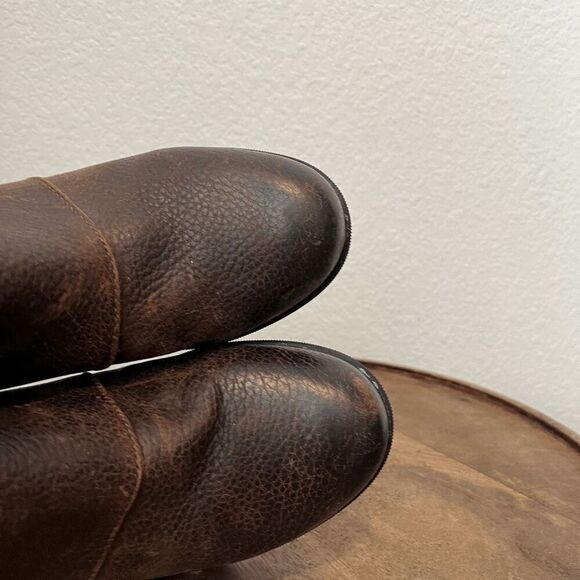 Sorel Joan of Arctic Wedge II Pull-On Brown Leather Chelsea Boots Women's 8.5 - Picture 8 of 13
